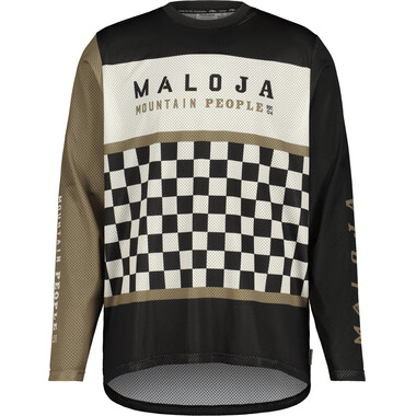 MALOJA VALENDASM Long-Sleeved Jersey Black/Khaki 2023 0